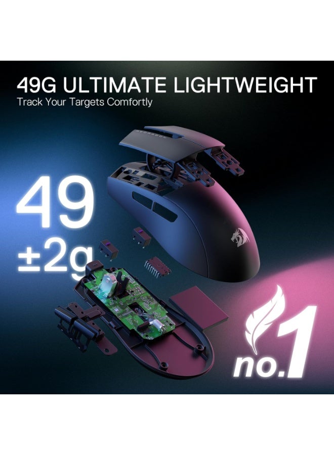 ماوس جيمنج Redragon M916 PRO 4K K1NG Wireless خفيف جداً أسود