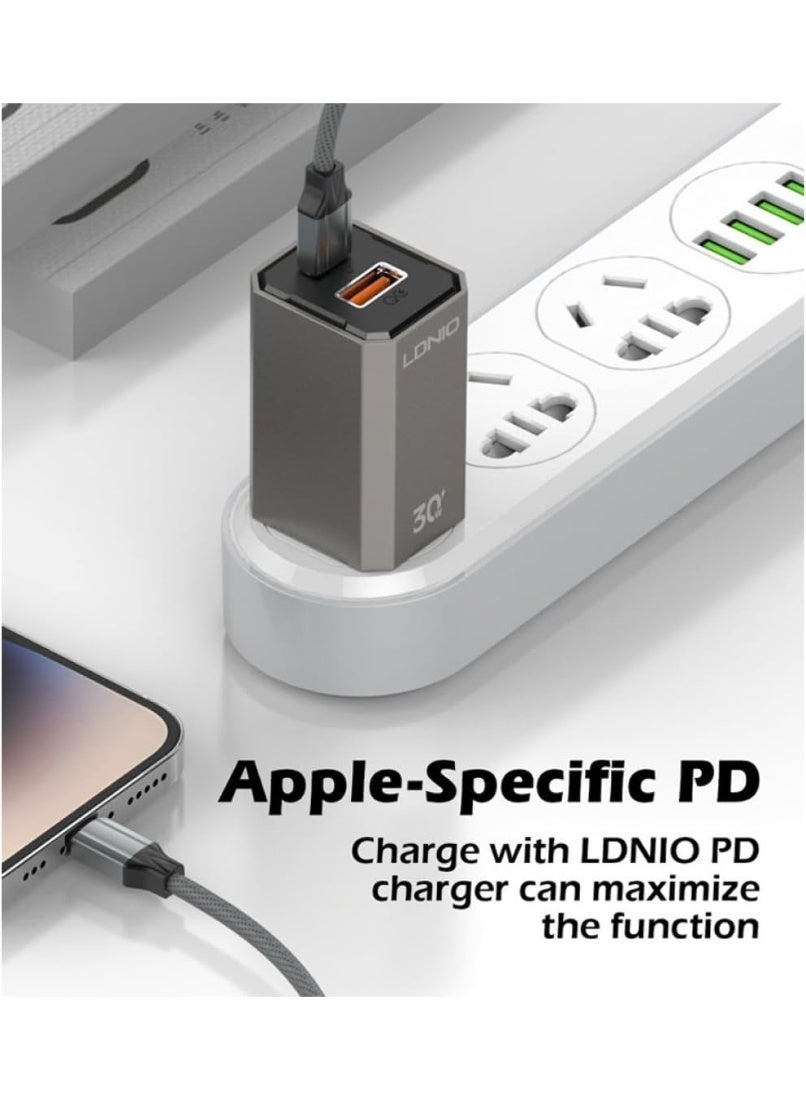 Type-C To Type-C Fast Charging Cable 2M With 100W Power Delivery High-Speed Data Transfer Durable Braided Design For Sma