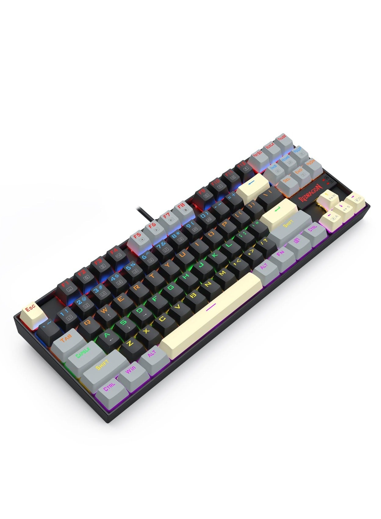 كيبورد جيمنج Redragon K552 LGY-R KUMARA ميكانيكال بمفاتيح حمراء