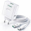 K-44 100W USB-A Fast Wall Charger with USB-C Cable – PD, Super VOOC & QC Fast Charging Travel Adapter, Smart Chip, Stabl
