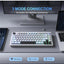 MT501 81-Key RGB Gaming Keyboard – 3-Mode USB-C, 2.4GHz & Bluetooth, 75% Compact Layout, English- Key Layout, Silent Mem