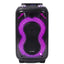 AH-6200 Portable Dual 6.5 Inch Rechargeable Party Speaker with Disco LED Lights and Remote Control Wireless Audio Speake