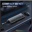 G69 RGB Wired Magnetic Switch Gaming Keyboard with 68 Keys, 8KHz Polling Rate, Noise-Reduced Design, Type-C Detachable C