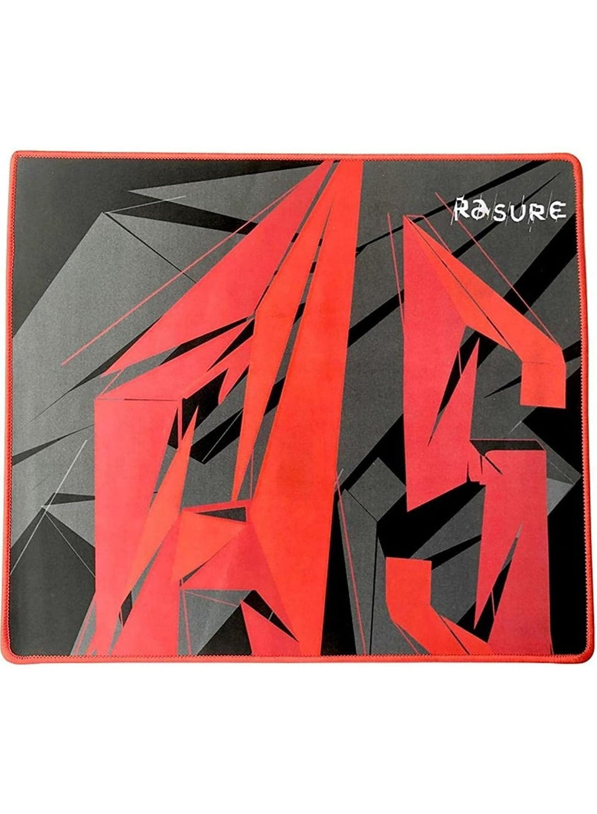 RASURE GAMING MOUSE PAD - Works With All Gaming Mouse - Stitched Edges - Rubber Base