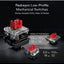 Redragon K621 Horus TKL Wireless RGB Mechanical Keyboard, 5.0 BT/2.4 Ghz/Wired Three Modes 80% Ultra Thin Low Profile Bl