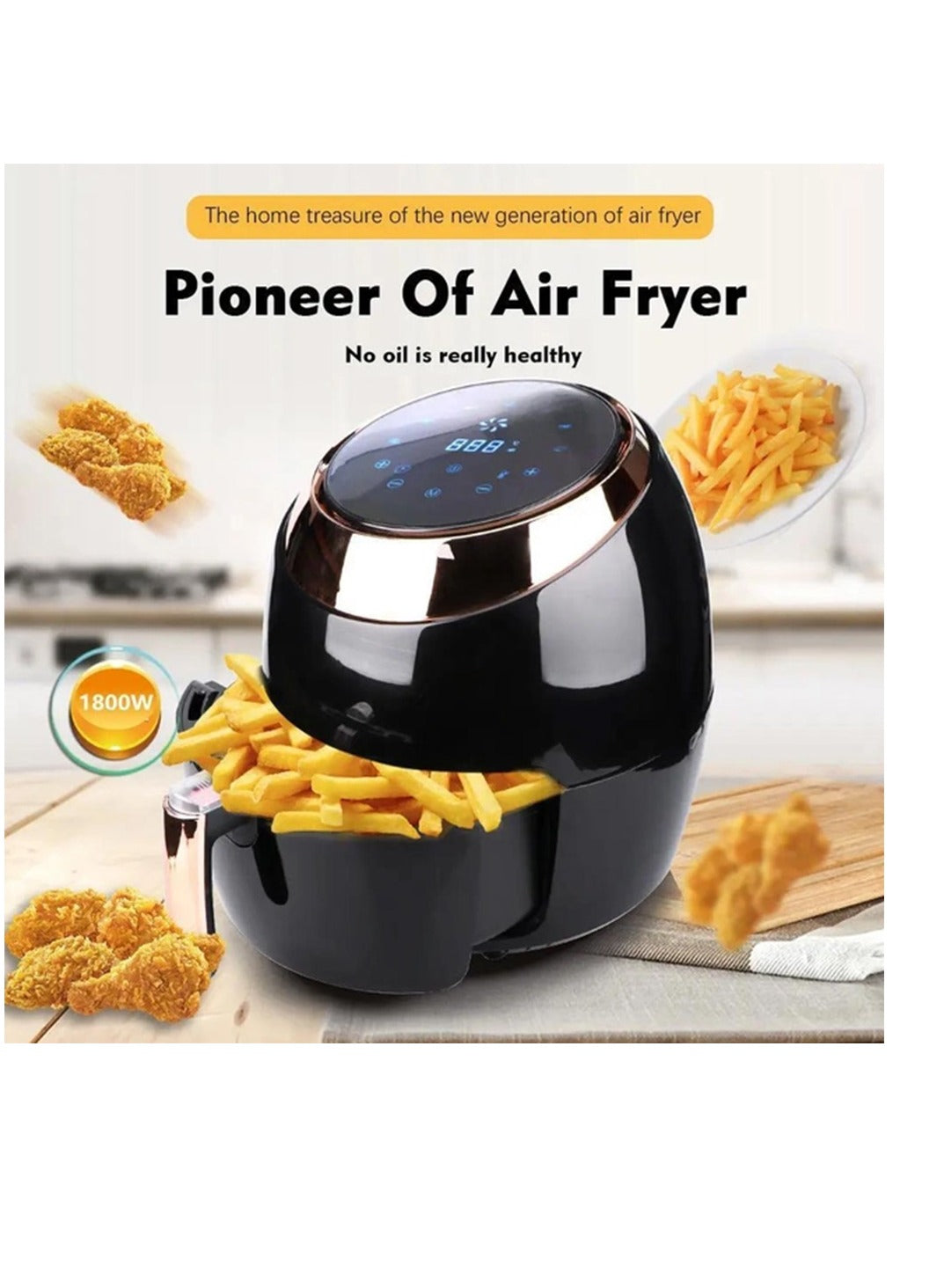 RAF Air Fryer without oil, 1800watts, 8 liters, R.5298