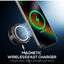 CX19 Magnetic Phone Cooler with 15W Wireless Charging – RGB LED Cooling Fan, Semiconductor Mobile Cooling Pad, Adjustabl