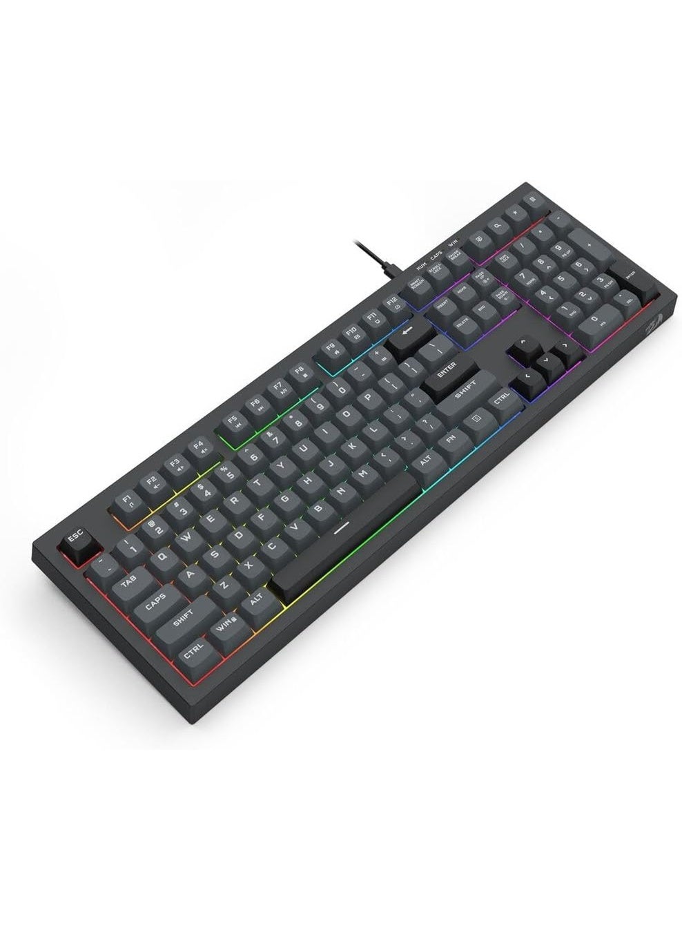 كيبورد جيمنج Redragon K518GB Crux بحجم كامل 108 مفتاح أسود