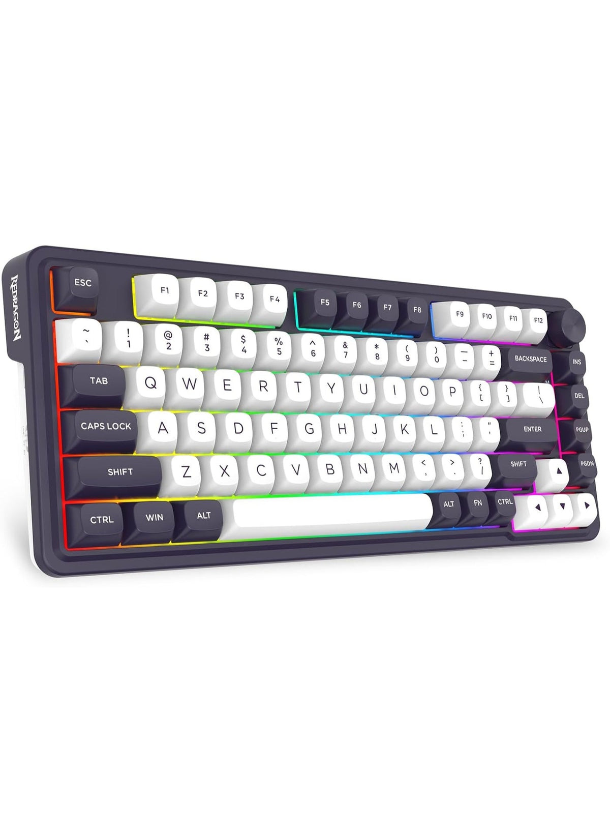 Gaming Keyboard K715 FINKE Custom QMK/VIA , 81 Keys Wireless Programmable Gasket Mechanical Keyboard w/Hot-Swap Socket, 