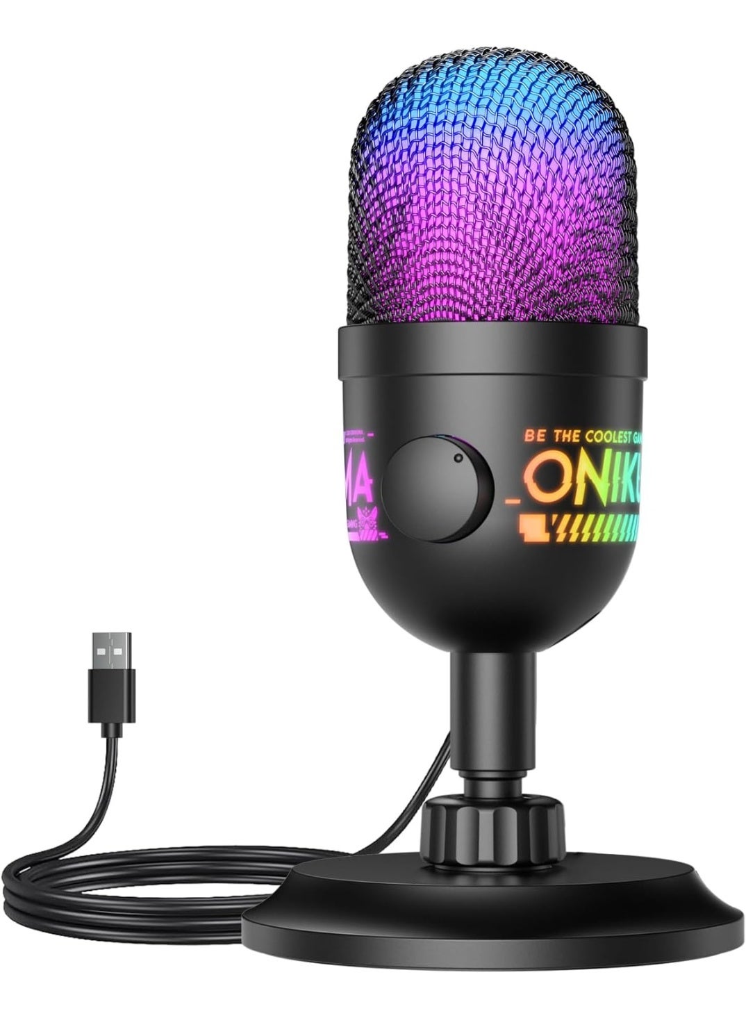M930 Professional USB Condenser Microphone with Noise Reduction, RGB Gaming, Streaming, Podcast & Recording Microphone f