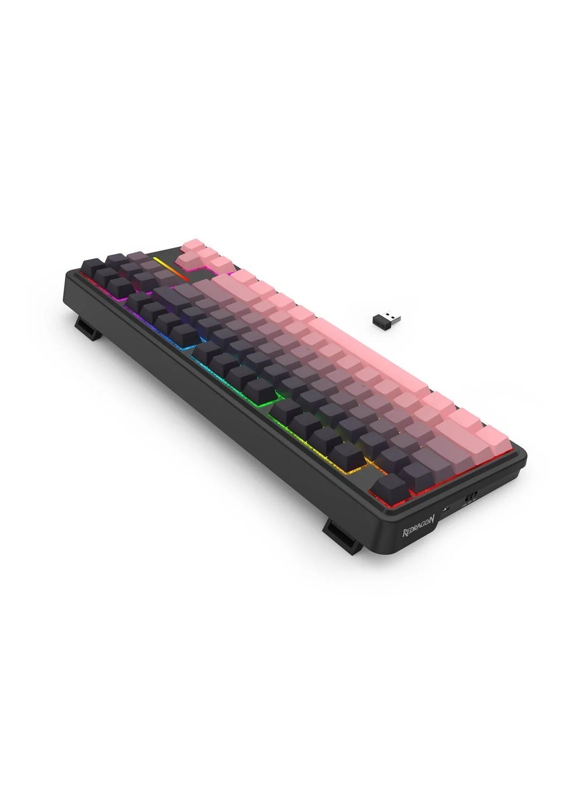 80% TKL Tri-Mode Wireless Mechanical Gaming Keyboard With Hot-Swappable Switches RGB Backlit Gasket Mounted Design USB-C