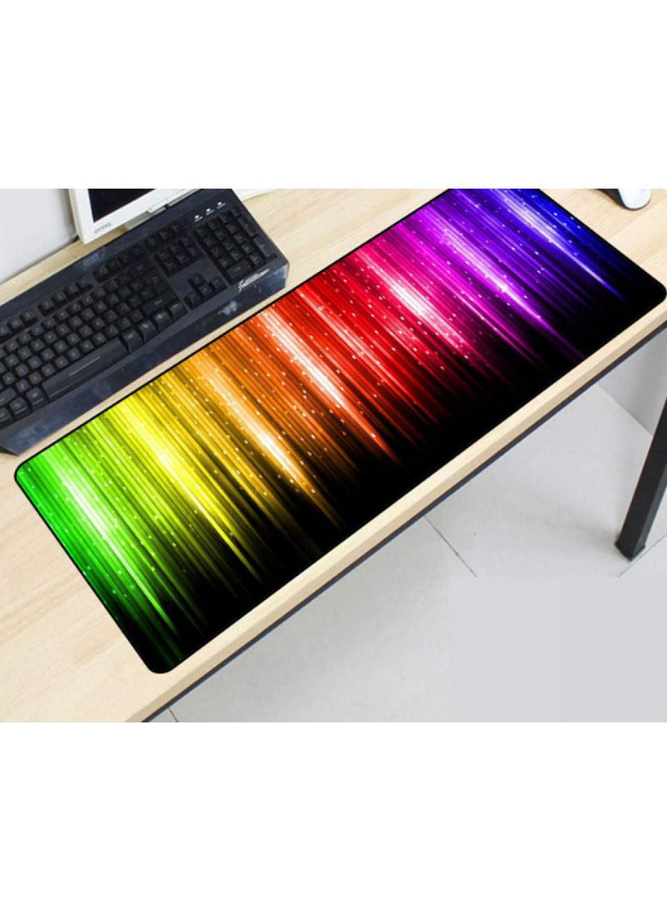 Large Mouse Pad, Attractive Art Theme (70cm x 30cm x 2mm), HD Print Pattern Desk Mat, Extended Mouse Pad and Keyboard Mouse Pads, Waterproof Fabric Surface Mouse Pads for Office, Anti-Slip Rubber Base