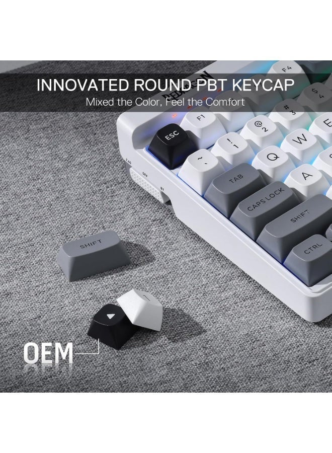K656 Pro 3-Mood Mechanical Gaming Keyboard – Triple-Mode Connectivity (Bluetooth 3.0/5.0, 2.4GHz & USB-C Wired), 100-Key