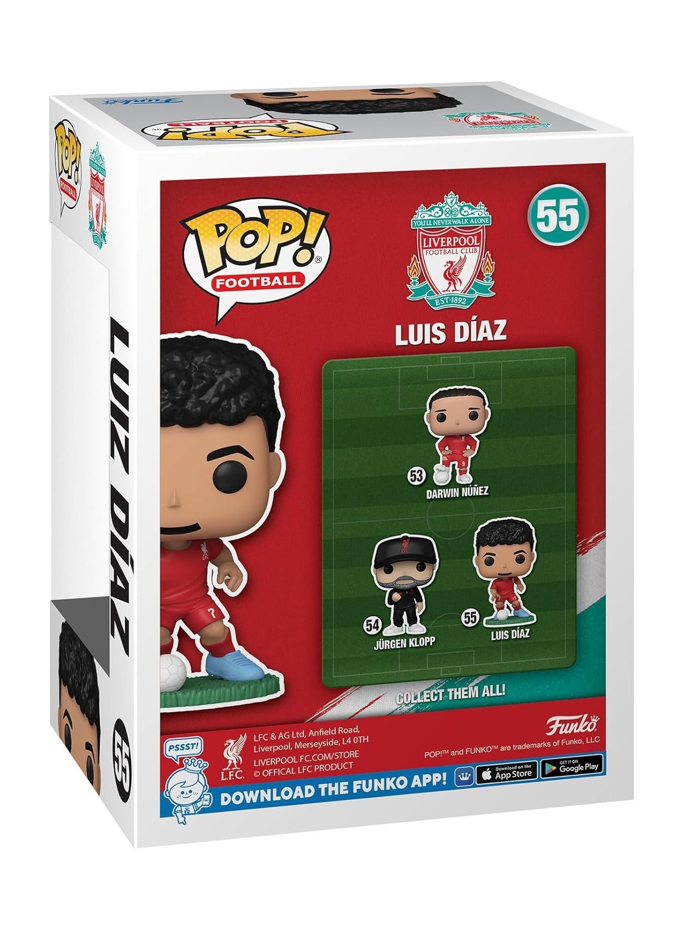 Liverpool FC - Luis Diaz - Collectable Vinyl Figure - Gift Idea - Toys for Kids & Adults - Sports Fans - Model Figure for Collectors and Display