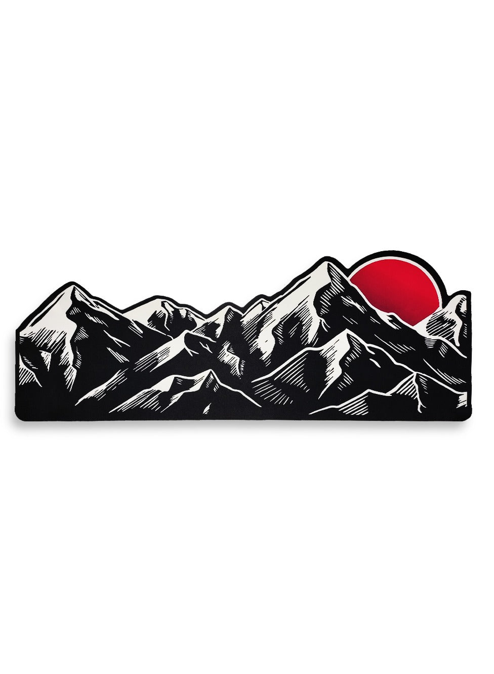 Large Mouse Pad, Sunset on Mountains Design (70cm x 2mm), HD Print Pattern Desk Mat, Extended Mouse Pad and Keyboard Mouse Pads, Waterproof Fabric Surface Mouse Pads for Office, Anti-Slip Rubber Base