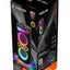 V-2870 Double 8-Inch Portable Bluetooth Party Speaker, Rechargeable Battery, Powerful Bass, LED Flame Lights, Karaoke Mi