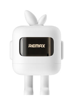 شاحن حائط REMAX RP-U115 قوة 20W بتقنية GaN منفذ Type-C يدعم PD وQC مع غطاء حماية لطيف – أبيض
