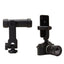 Mobile Phone Holder BH-05 with 2 Cold Shoe Ports , Lightweight and Durable ABS Design , Secure Mount for 55-90mm Width M