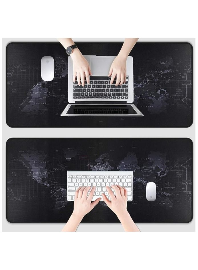 Large Gaming Mouse Map Pad 800×300×3MM ,with Non-Slip Base,Waterproof and Foldable Pad,Desktop Pad Suitable for Gamers,S