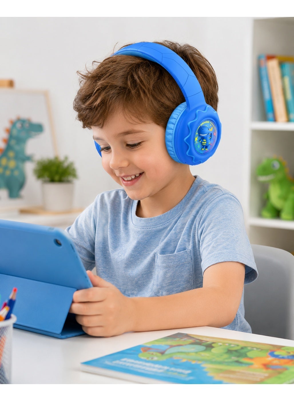 B30 Kids Wireless Headphones – Bluetooth 5.4, 108dB Safe Volume Limit, 32mm Drivers, 15m Wireless Range, 500mAh Recharge