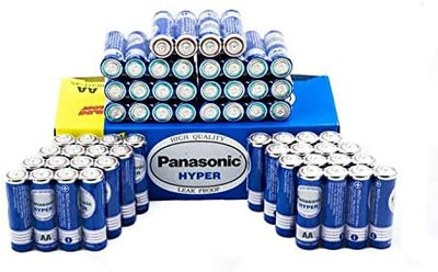 Panasonic 60-Piece Hyper Manganese AA-Size Battery R6UT/4S Blue/Silver