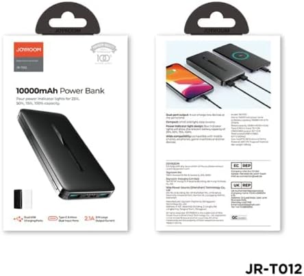 joyroom JR-T012 10000 mAh Power Bank Black