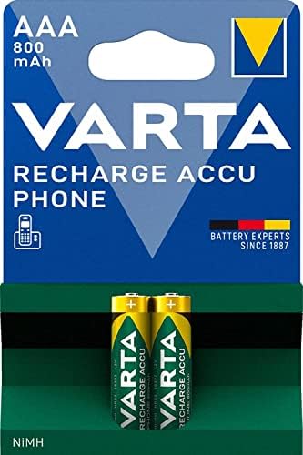 VARTA Recharge Accu Power AAA 1 pack of 2 batteries, 800 mAh