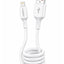 CL-162 60W USB to Lightning Silicone Fast Charging & Data Cable, 1M Soft Flexible Cord, High-Speed Sync, Fireproof Durab