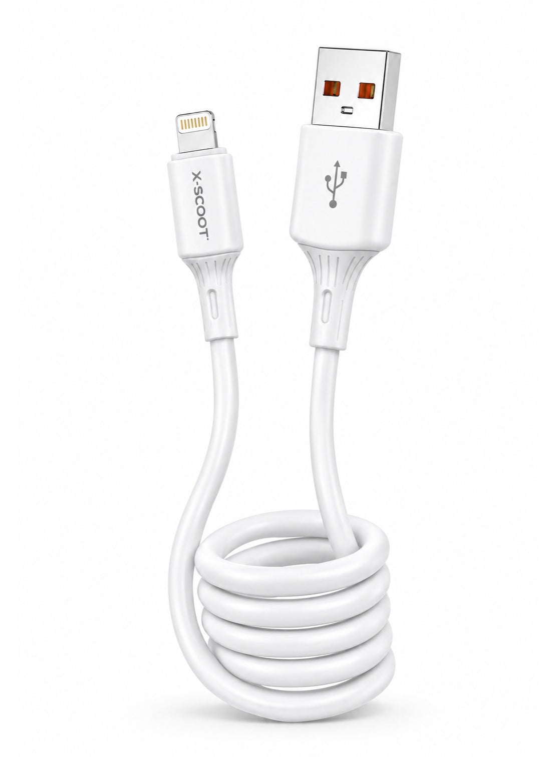 CL-162 60W USB to Lightning Silicone Fast Charging & Data Cable, 1M Soft Flexible Cord, High-Speed Sync, Fireproof Durab