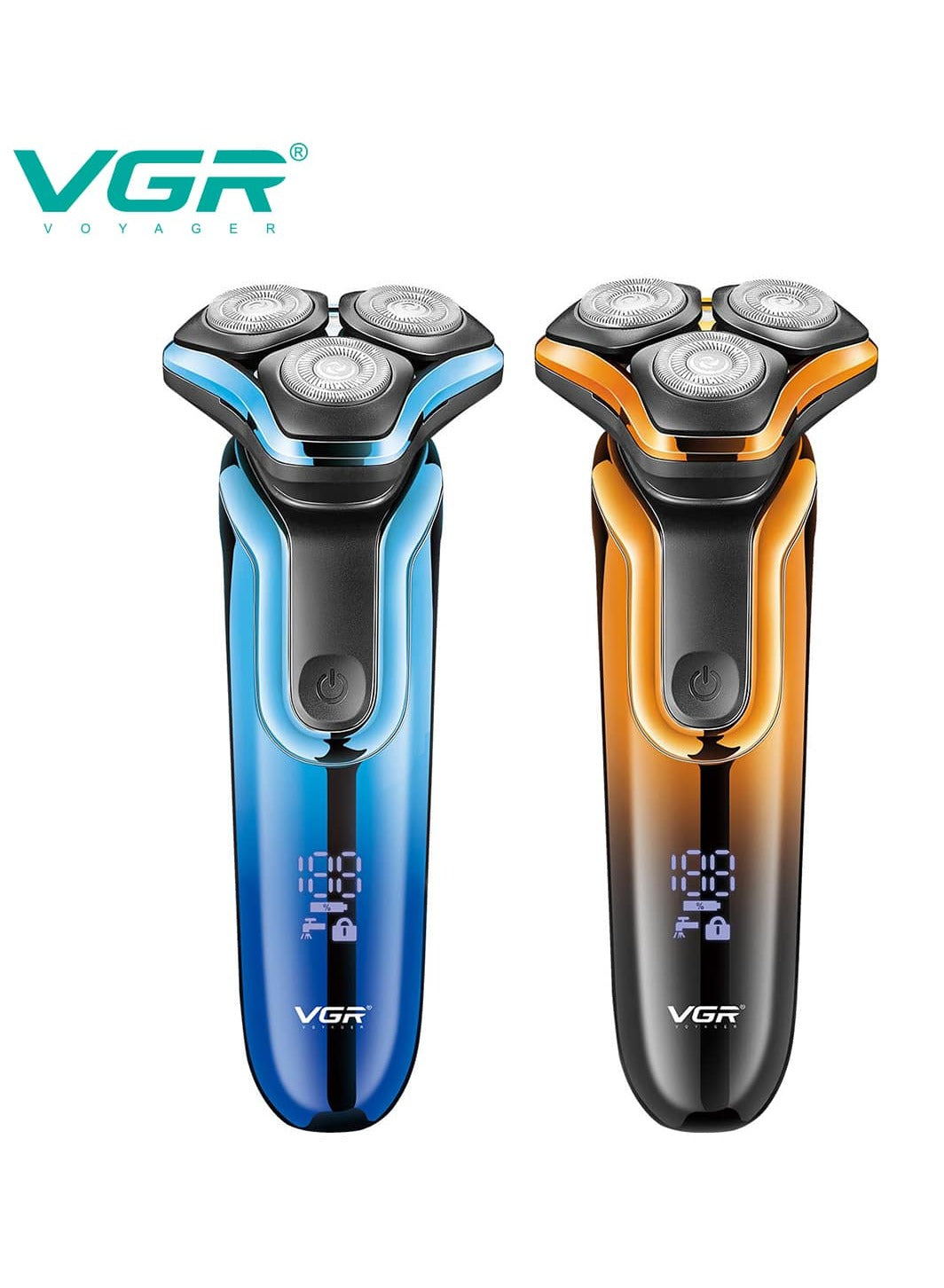 VGR Professional USB Rechargeable Home Functional Reciprocating Shaver, Cleaning brush, Protection cap, USB charging cable, 70M Operating time