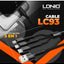 3 in 1 Fast Charging Cable 3.4A, LC93 1.2m USB to Type-C, Lightning & Micro Connectors, Durable PVC Design for Quick Cha