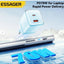 شاحن حائط ESSAGER ES-CD42 GaN قوة 70W منفذين PD وQC4.0 أزرق