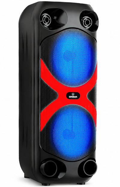 GT-443 Portable Bluetooth Speaker, Dual 4-Inch Wireless Party Speaker, 10W Powerful Sound, 1200mAh Rechargeable Battery,