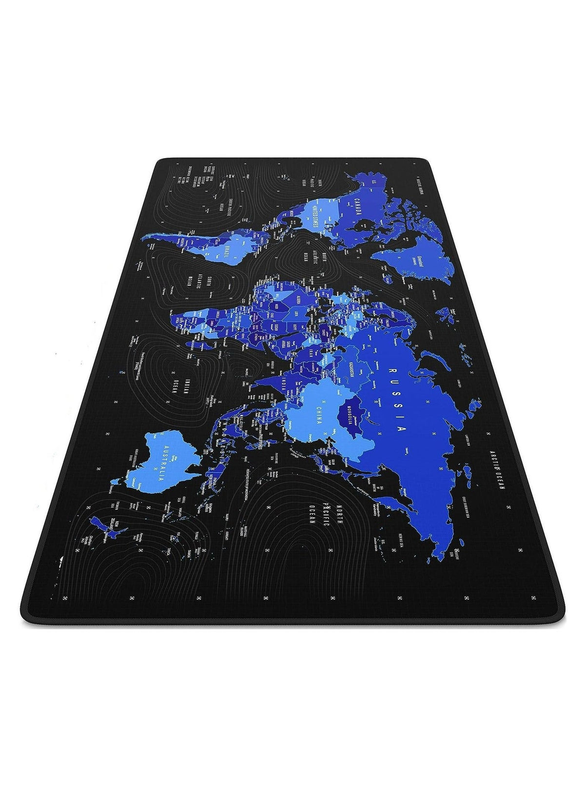 BLUE World Map Gaming Mouse Pad – 900*400 MM – Anti Slip Base – Speed Edition