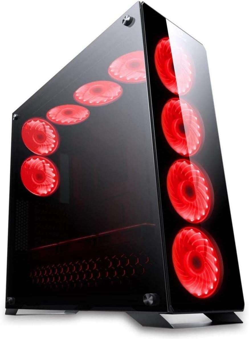 كيسة كمبيوتر Redragon GC801 Ironhide بإضاءة RGB أسود