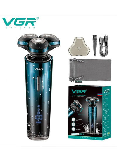 VGR V-311 Professional Beard Shaver electric hair shavers Waterproof Electric Shaver Cordless Hair Remover Rechargeable, Hair Wet and dry use, LED display, |USB charging function