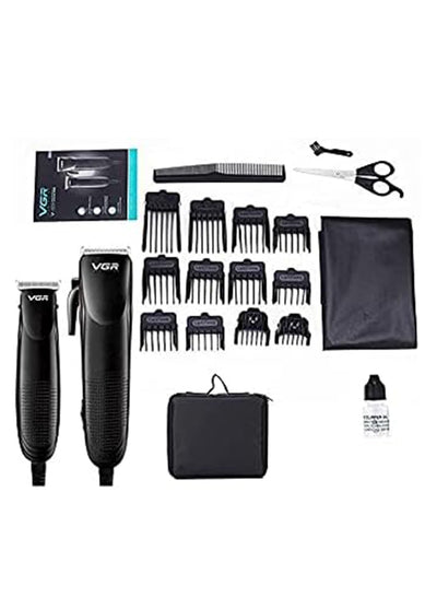 VGR Professional USB Rechargeable V-023 ,LED Display , Oil Bottle , Home Functional Reciprocating Shaver, Cleaning brush, Protection cap, USB charging cable, 5pc guide comb , 180 Minutes Operating Time