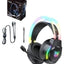 X26 Wired Gaming Headset, Professional Over-Ear Headphones with HD Stereo Surround Sound, Noise Cancelling Microphone, R