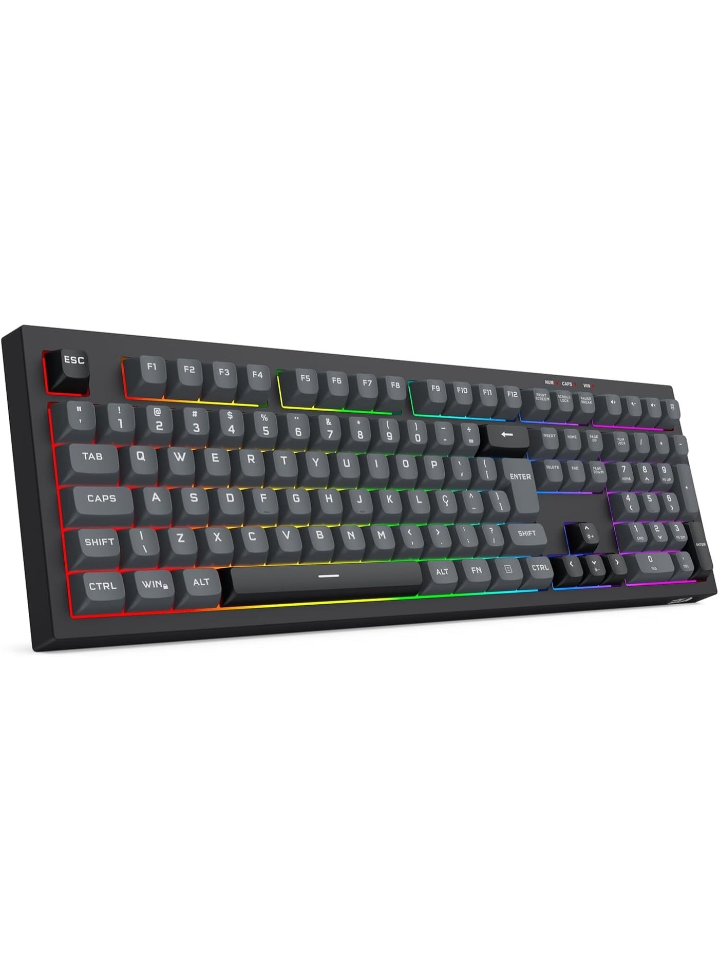 عرض جانبي لكيبورد الجيمنج Redragon K518GB
