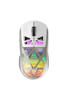 onikuma CW930 RGB Tri-Mode Wireless Gaming Mouse 4000 DPI White