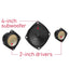 Gaming Speaker GS590 Pro (RGB) 2.1 channel , with Remote Control and 4 Buttons , 22W For PC/ Notebook / Tablet / Mobile 