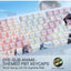 لوحة مفاتيح الألعاب اللاسلكية K728 PRO SE 80%، 87 مفتاحًا، مزودة بإضاءة RGB، ولوحة مفاتيح ميكانيكية بتصميم أنمي بثلاثة أ