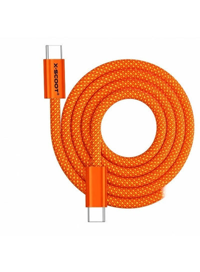 TYPE-C to TYPE-C 120W Fast Charging Cable – 2 Meter, Ultra-Fast Charging & High-Speed Data Transfer, Premium Nylon Braid