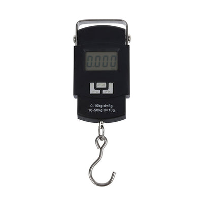 LCD Digital Hanging Luggage Weighing Scale Black