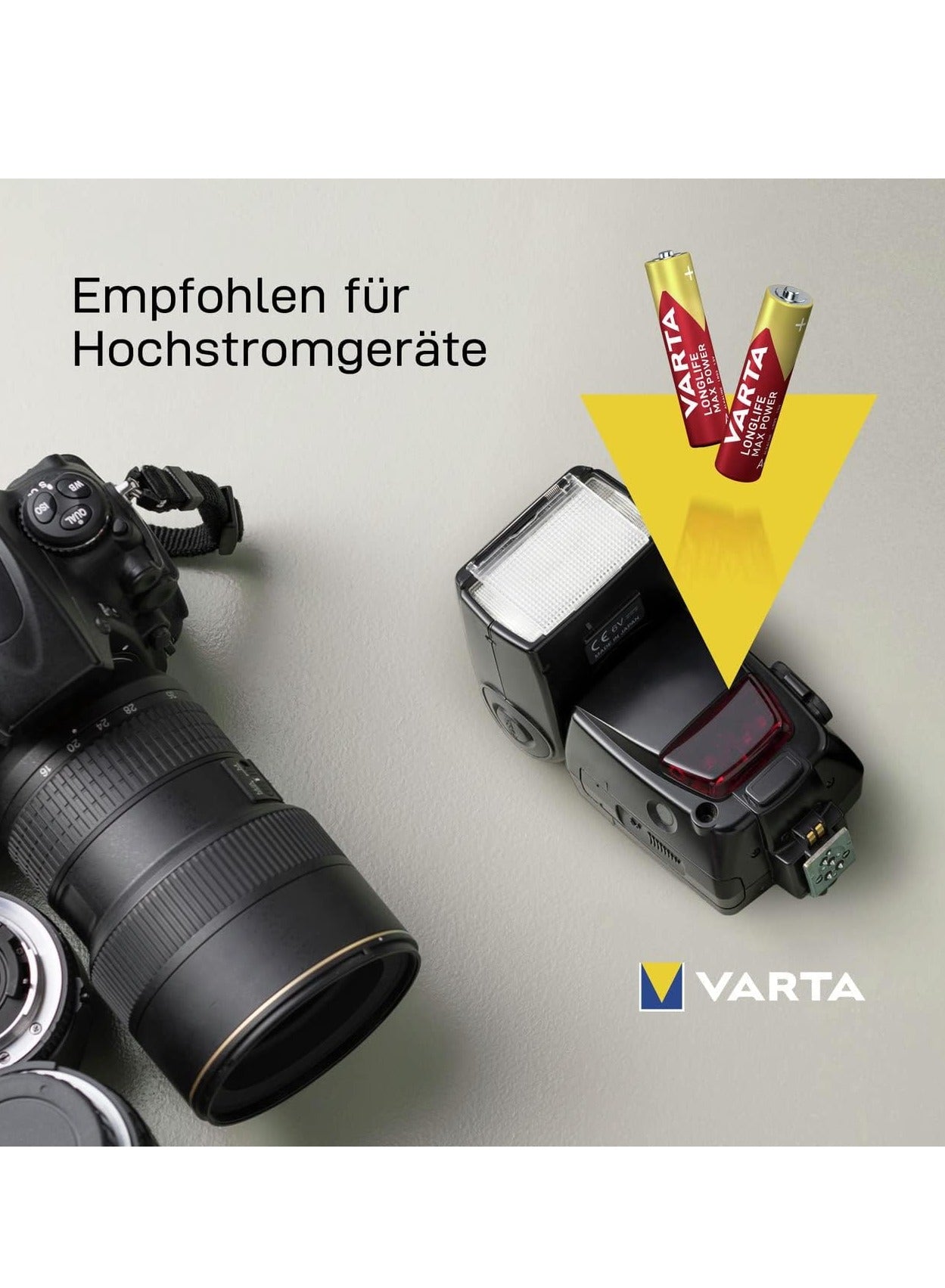 VARTA Varta Longlife Max Power Alkaline Batteries AAA, 4pes 1.5V , Micro , R03 , MINISTILO