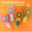 Portable Mini Fan USB Rechargeable Cute 1.5W Small Electric Fan For School ( Green Yellow )