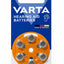 Hearing Aid Batteries, Yellow Type 13 , PR48 , 1.45V , 6 pes, Custom Made, high hearing level, mercury-free, Made in Ger