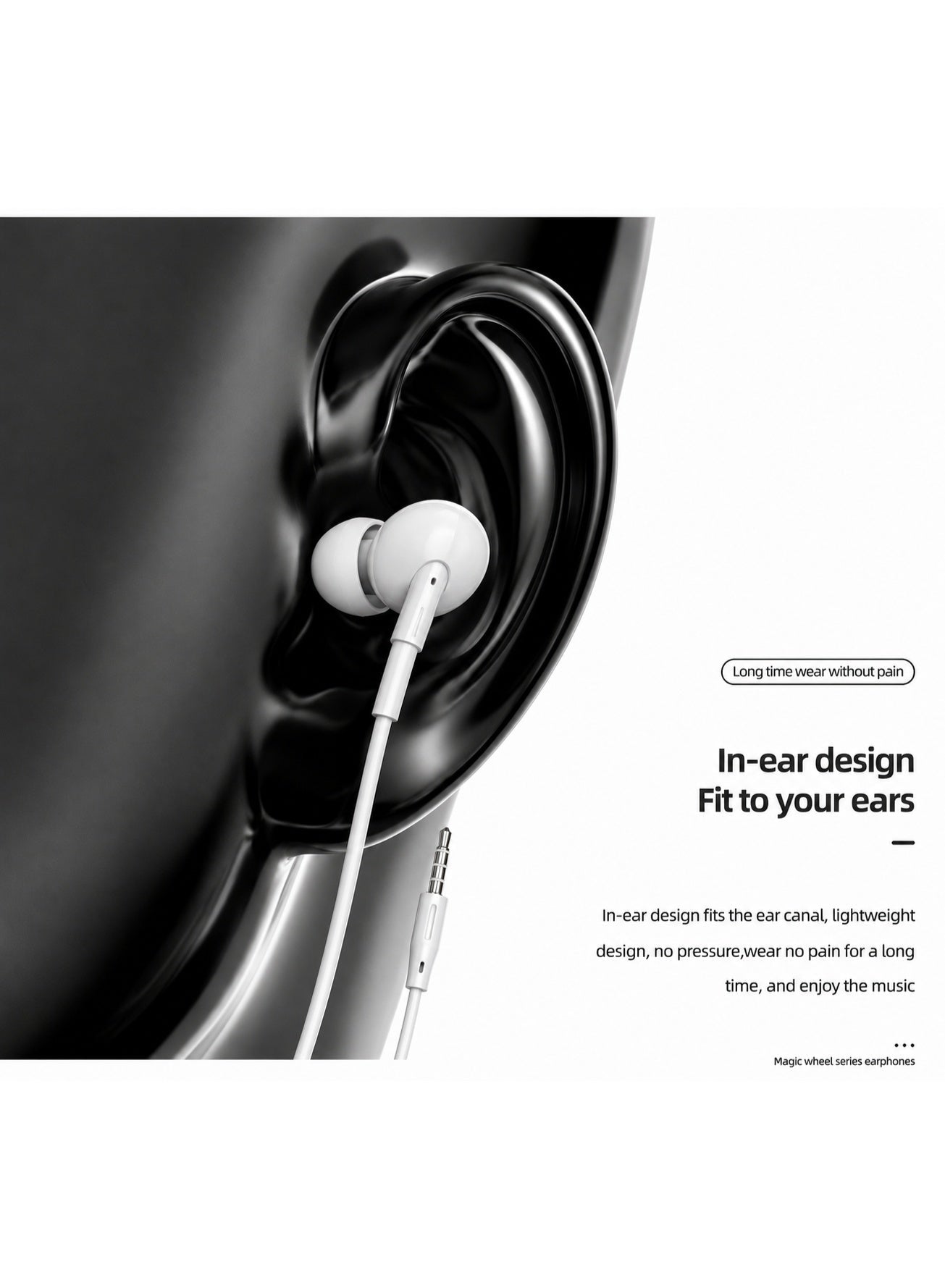 G36 Wired In-Ear Earphones – Clear Stereo Sound Quality, Built-in Microphone for Hands-Free Calls, 1.2m Flat Tangle-Resi
