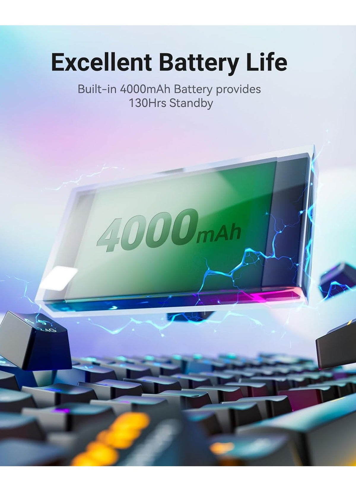 K708 Mechanical Keyboard , Tri-Modes Gaming Keyboard BT/2.4G/USB-C, Macro Programmable Mechanical Gaming Keyboard,LCD Sc