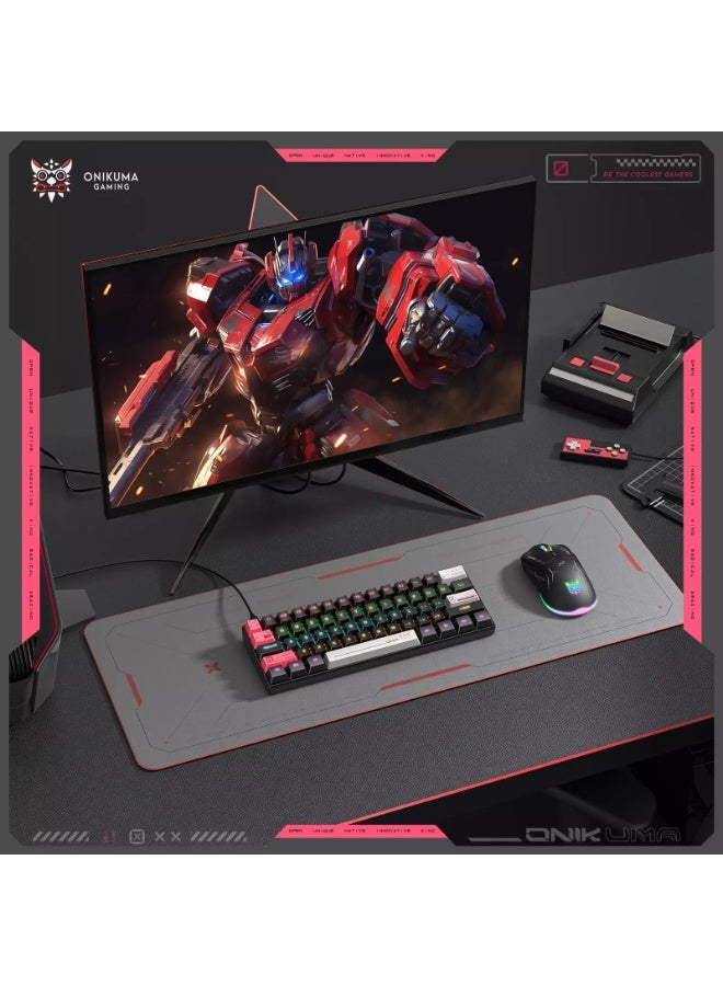 G55 RGB Wired Mechanical Gaming Keyboard with 61 Keys, Compact Layout, Customizable RGB Backlit, Anti-Ghosting, Windows 